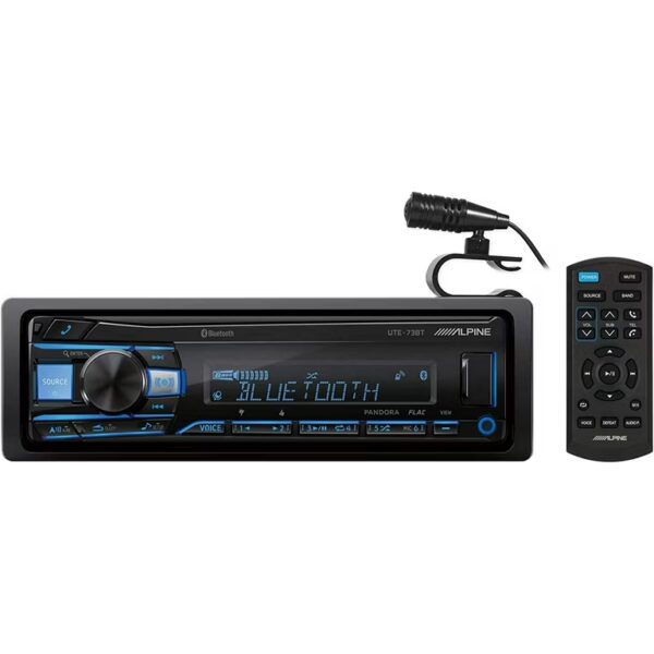 Alpine Single Din Receiver UTE-73BT